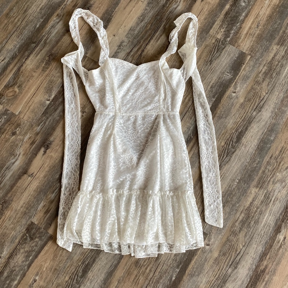 White Lace SHEIN dress